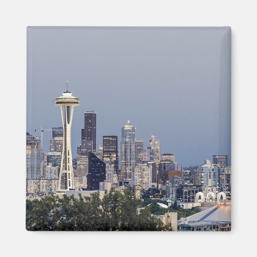 Seattle stadsgezicht magneet (Voorkant)
