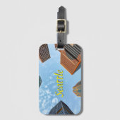 Seattle Stadssilhouet Bagagelabel (Voorkant (verticaal))