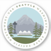 Seattle Sticker (Voorkant)