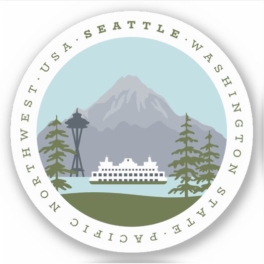 Seattle Sticker (Voorkant)