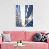 Seattle Street Uitzicht met moderne architectuur Canvas Afdruk (Insitu (Woonkamer))