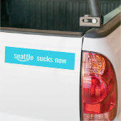 Seattle Sucks Now - Blue Bumpersticker (Op Truck)