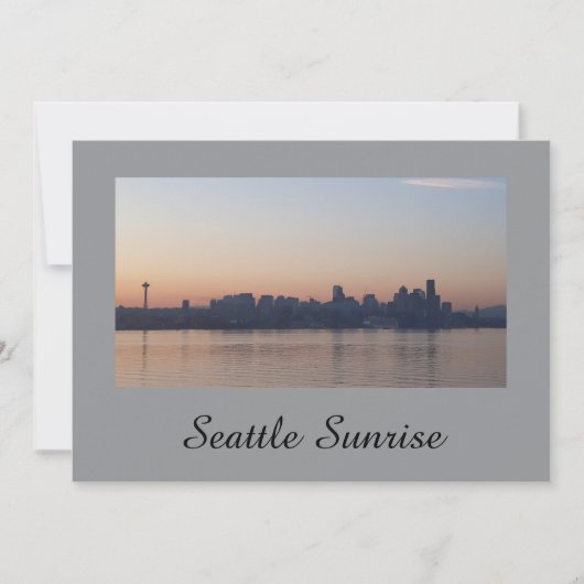 Seattle Sunrise Uitnodiging (Voorkant)