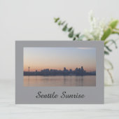 Seattle Sunrise Uitnodiging (Staand voorkant)