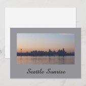 Seattle Sunrise Uitnodiging (Voorkant / Achterkant)