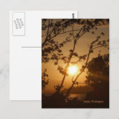 Seattle Sunset Briefkaart (Voorkant / Achterkant)