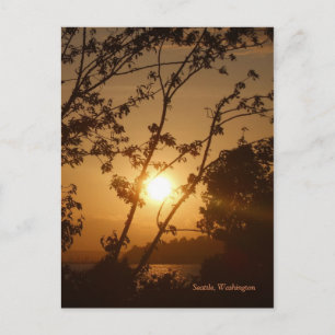 Seattle Sunset Briefkaart