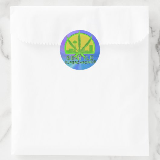 Seattle Superchronics Ronde Sticker (Tas)
