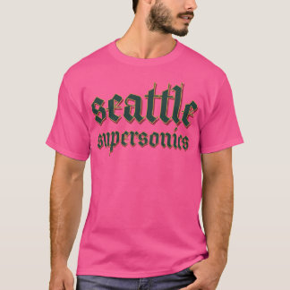 Seattle Supersonics Gothic Logo T-shirt
