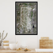 Seattle-Tacoma Intl Airport Satellite Poster Map (Keuken)