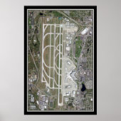 Seattle-Tacoma Intl Airport Satellite Poster Map (Voorkant)