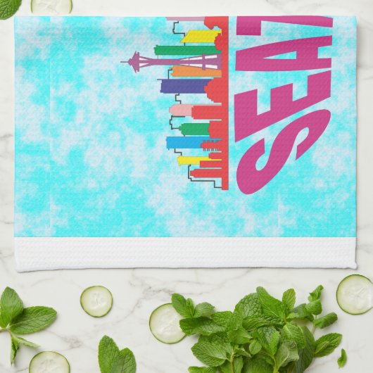 Seattle Theedoek (Gevouwen)