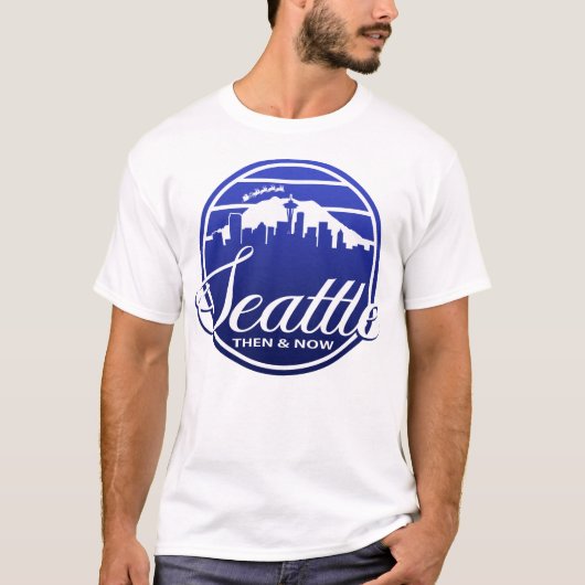 Seattle Then & Now T-Shirt (Voorkant)