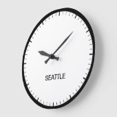 Seattle Time Zone Newsroom Style-klok Grote Klok (Hoek)