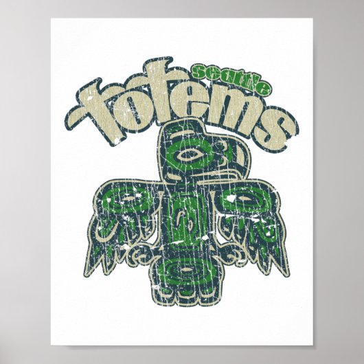Seattle Totems Hockey 1958 Poster (Voorkant)