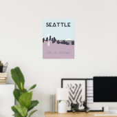 Seattle Travel Poster (Thuiskantoor)