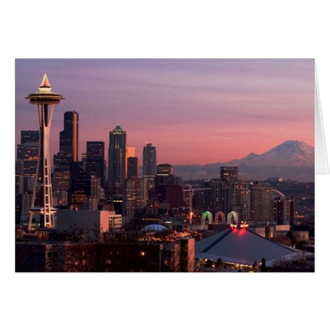 Seattle uit Kerry Park. (Voorkant Horizontaal)