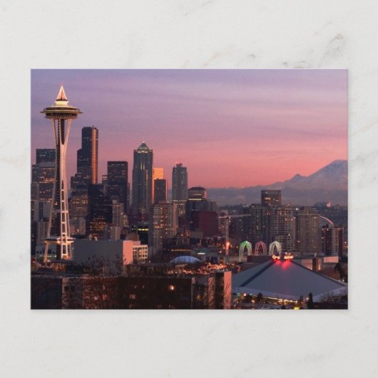 Seattle uit Kerry Park. Briefkaart (Voorkant)