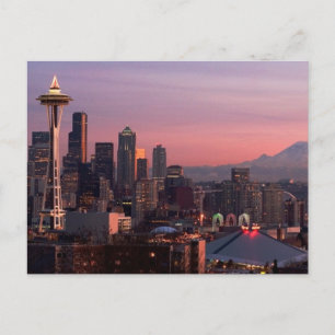 Seattle uit Kerry Park. Briefkaart