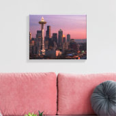 Seattle uit Kerry Park. Canvas Afdruk (Insitu (Woonkamer))
