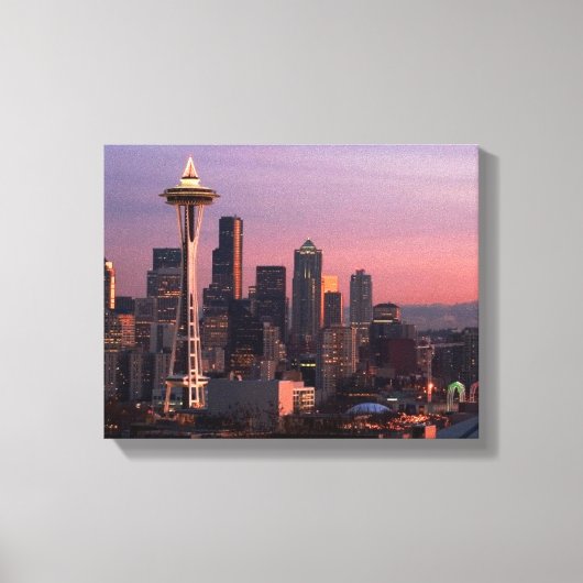 Seattle uit Kerry Park. Canvas Afdruk (Voorkant)