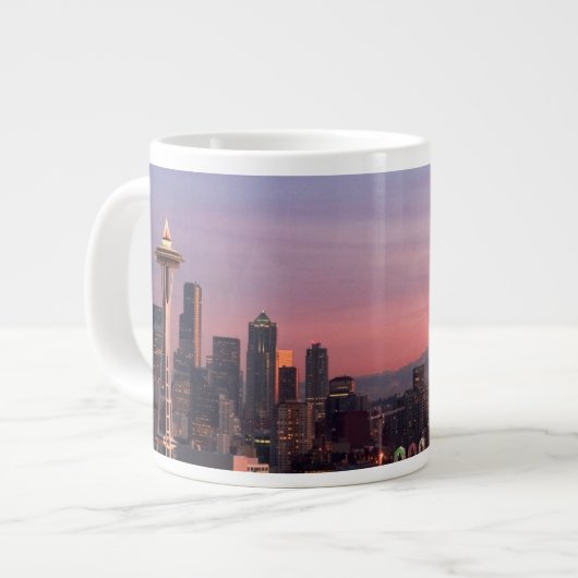 Seattle uit Kerry Park. Grote Koffiekop (Links)