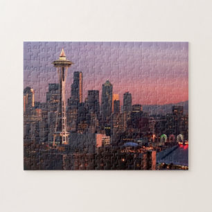 Seattle uit Kerry Park. Legpuzzel
