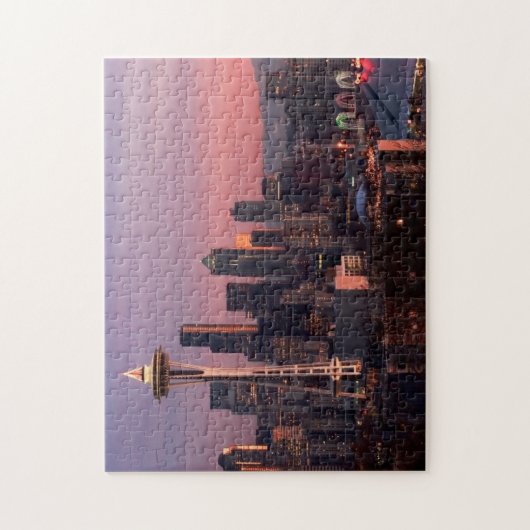 Seattle uit Kerry Park. Legpuzzel (Verticaal)