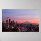 Seattle uit Kerry Park. Poster (Voorkant)