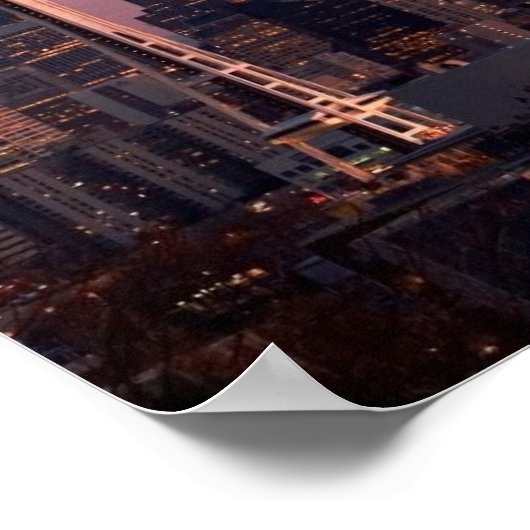 Seattle uit Kerry Park. Poster (Hoek)