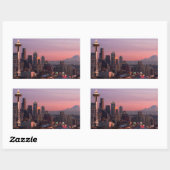 Seattle uit Kerry Park. Rechthoekige Sticker (Vel)