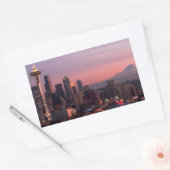 Seattle uit Kerry Park. Rechthoekige Sticker (Envelop)