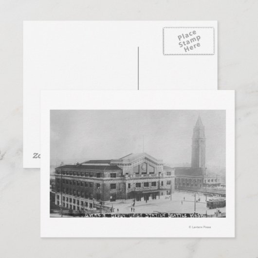 Seattle, Uitzicht van de Unie van Washington Briefkaart (Voorkant / Achterkant)