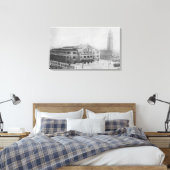 Seattle, Uitzicht van de Unie van Washington Canvas Afdruk (Insitu (Slaapkamer))