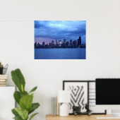 Seattle under Clouds Poster (Thuiskantoor)