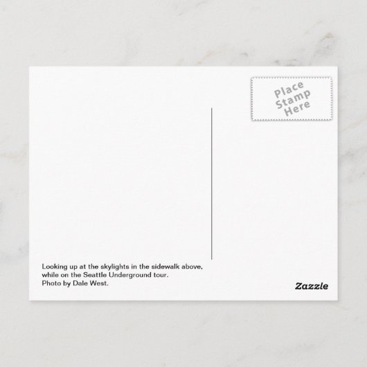 Seattle Underground Briefkaart (Achterkant)
