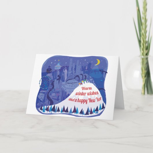 Seattle vakantie wenskaart feestdagen kaart (Voorkant)