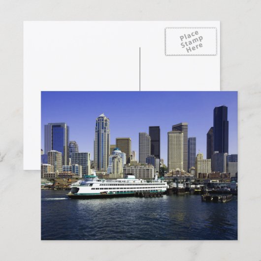 Seattle-veerboot Washington State Briefkaart (Voorkant / Achterkant)