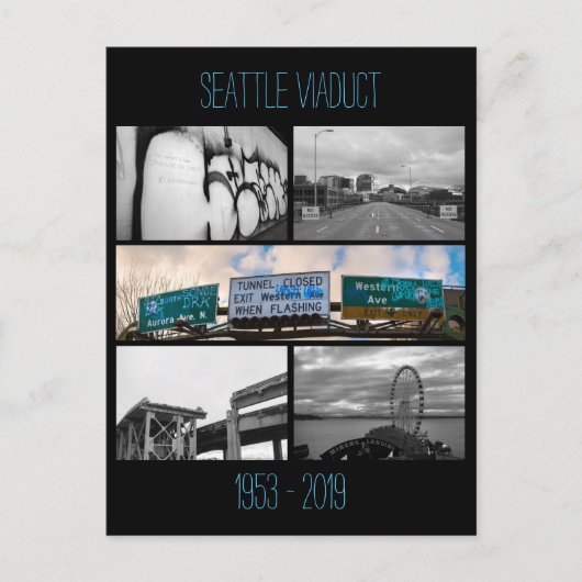 Seattle Viaduct Herdenking Briefkaart (Voorkant)