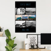 Seattle Viaduct Herdenking Poster (Thuiskantoor)