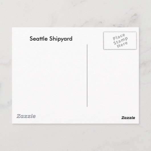 Seattle, WA Briefkaart (Achterkant)
