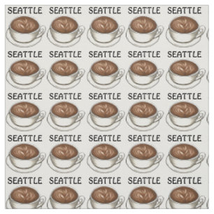 Seattle WA Coffee Shop Cafe Latte Barista Caffeine Stof