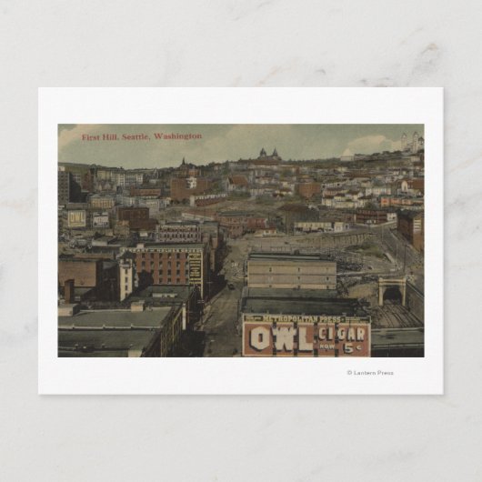 Seattle, WA - First Hill Briefkaart (Voorkant)