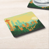 Seattle, WA Kartonnen Onderzetters (Schuin)