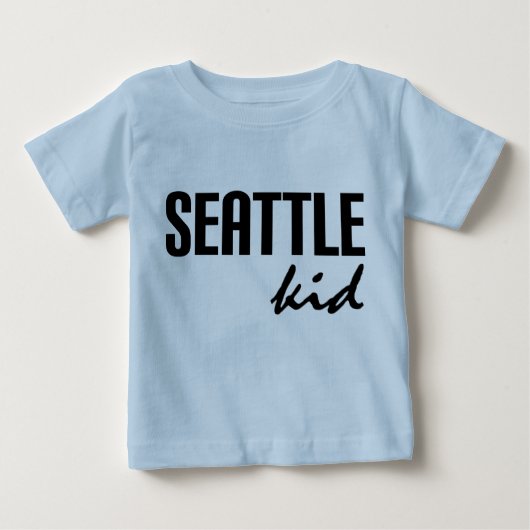 Seattle WA Kinder Baby Tee Shirt (Voorkant)