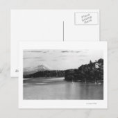 Seattle, WA Lake Washington Uitzicht en Rainier Briefkaart (Voorkant / Achterkant)