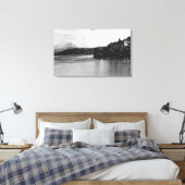 Seattle, WA Lake Washington Uitzicht en Rainier Canvas Afdruk (Insitu (Slaapkamer))