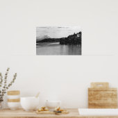 Seattle, WA Lake Washington Uitzicht en Rainier Poster (Keuken)