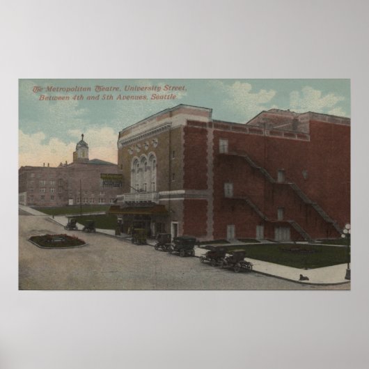 Seattle, WA - Metropolitan Poster (Voorkant)