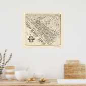 Seattle, WA Panoramic Map - 1903 Poster (Keuken)